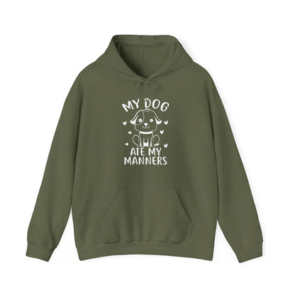 My Dog Ate My Manners - Funny Dog Lover Hoodie