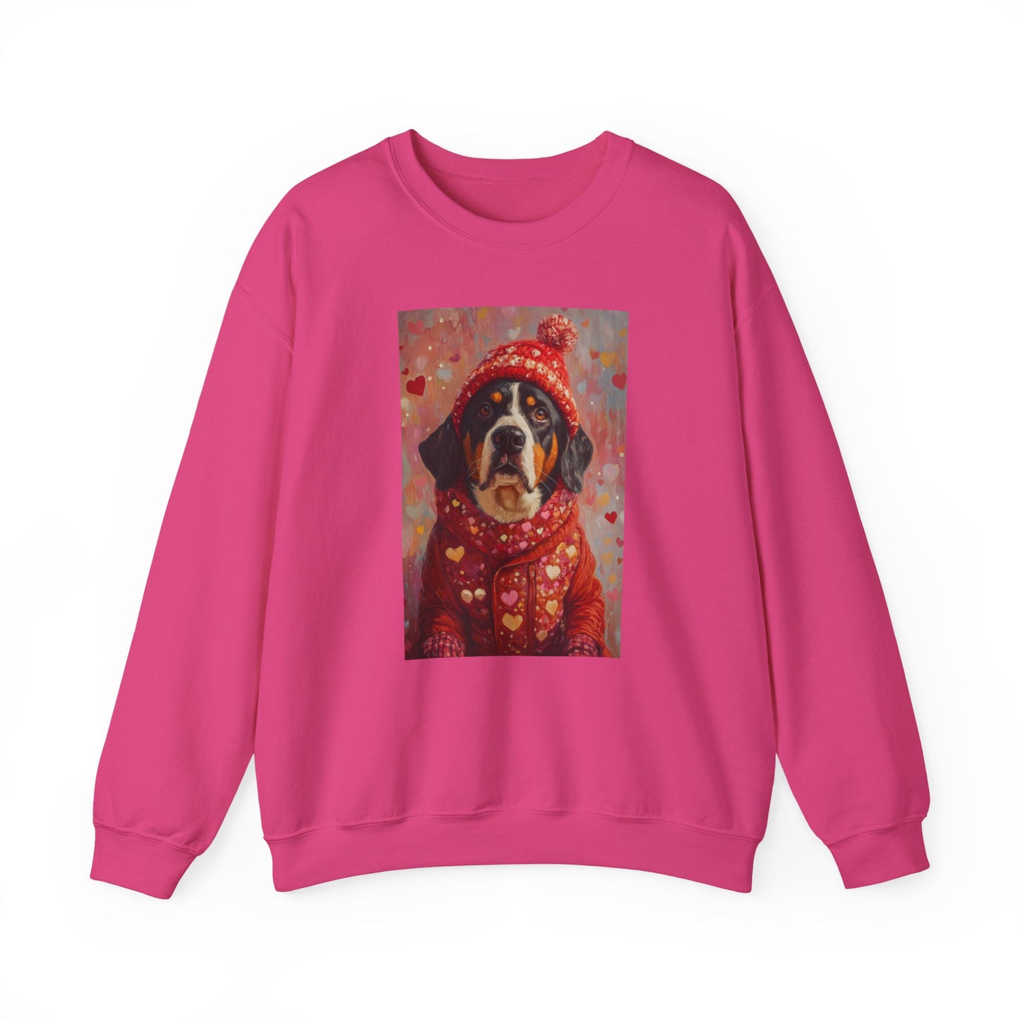Bernese Love Sweatshirt | Valentine's Dog Sweater Art