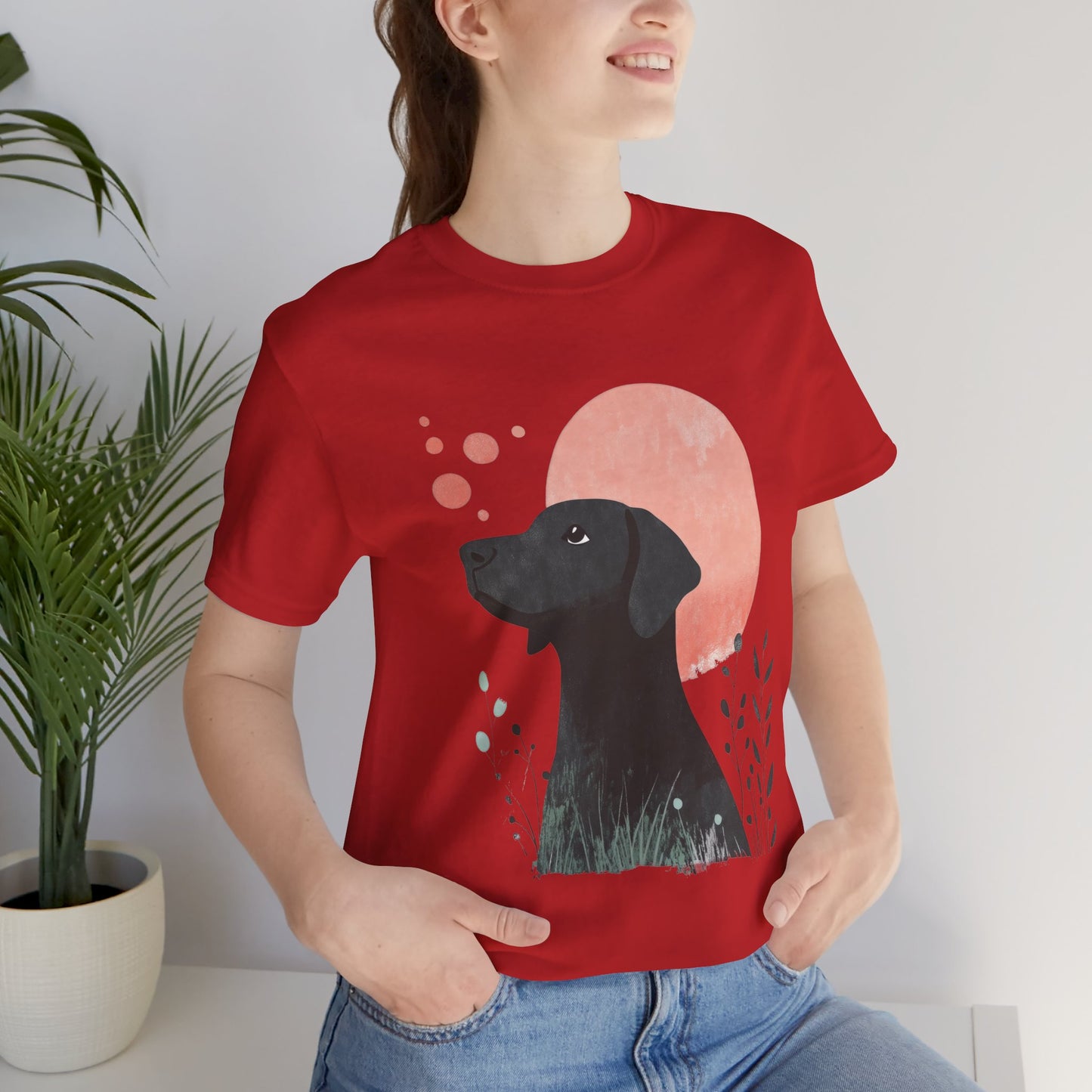 Blackmouth Cur Minimalist Moon Unisex Tee