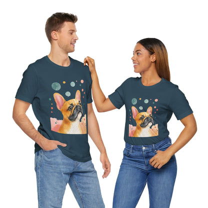 Playful Frenchie Vibes – Unisex T-Shirt