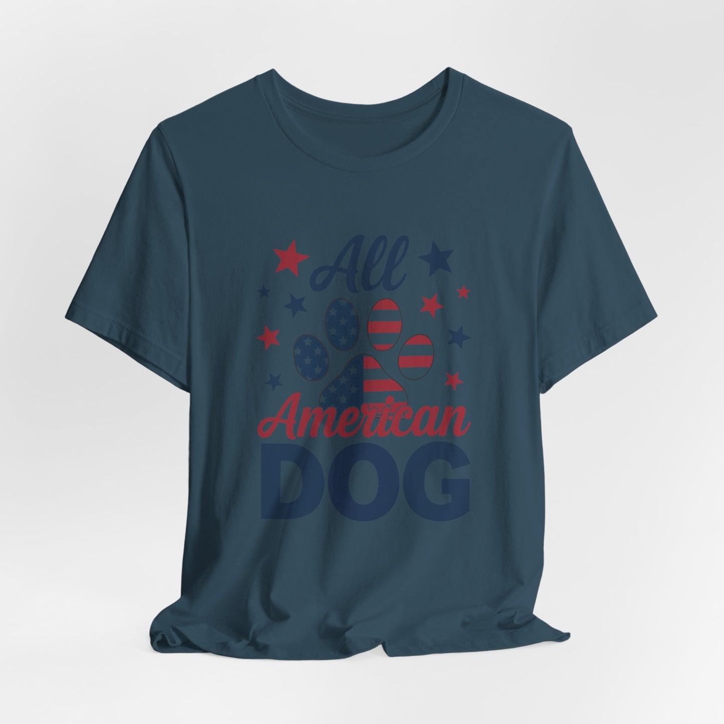 All American Dog Tee – Patriotic Paw Pride