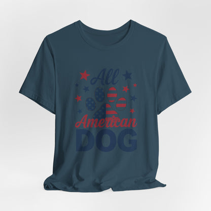 All American Dog Tee – Patriotic Paw Pride