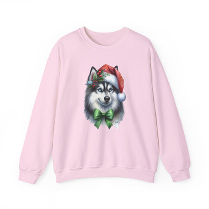 Husky Santa Sweatshirt | Festive Christmas Dog Sweater