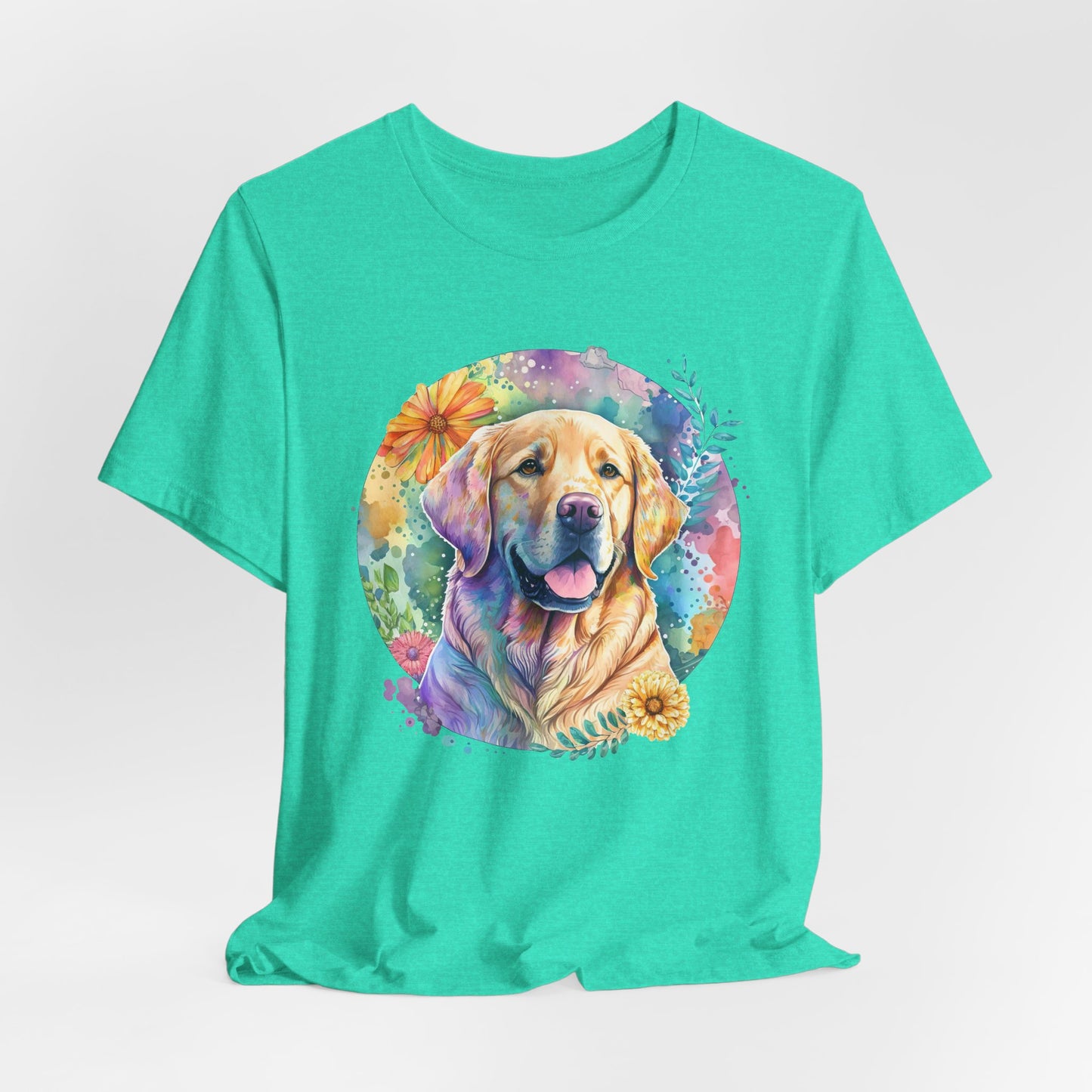 Watercolor Golden Retriever Art T-Shirt – Unisex Dog Lover Tee