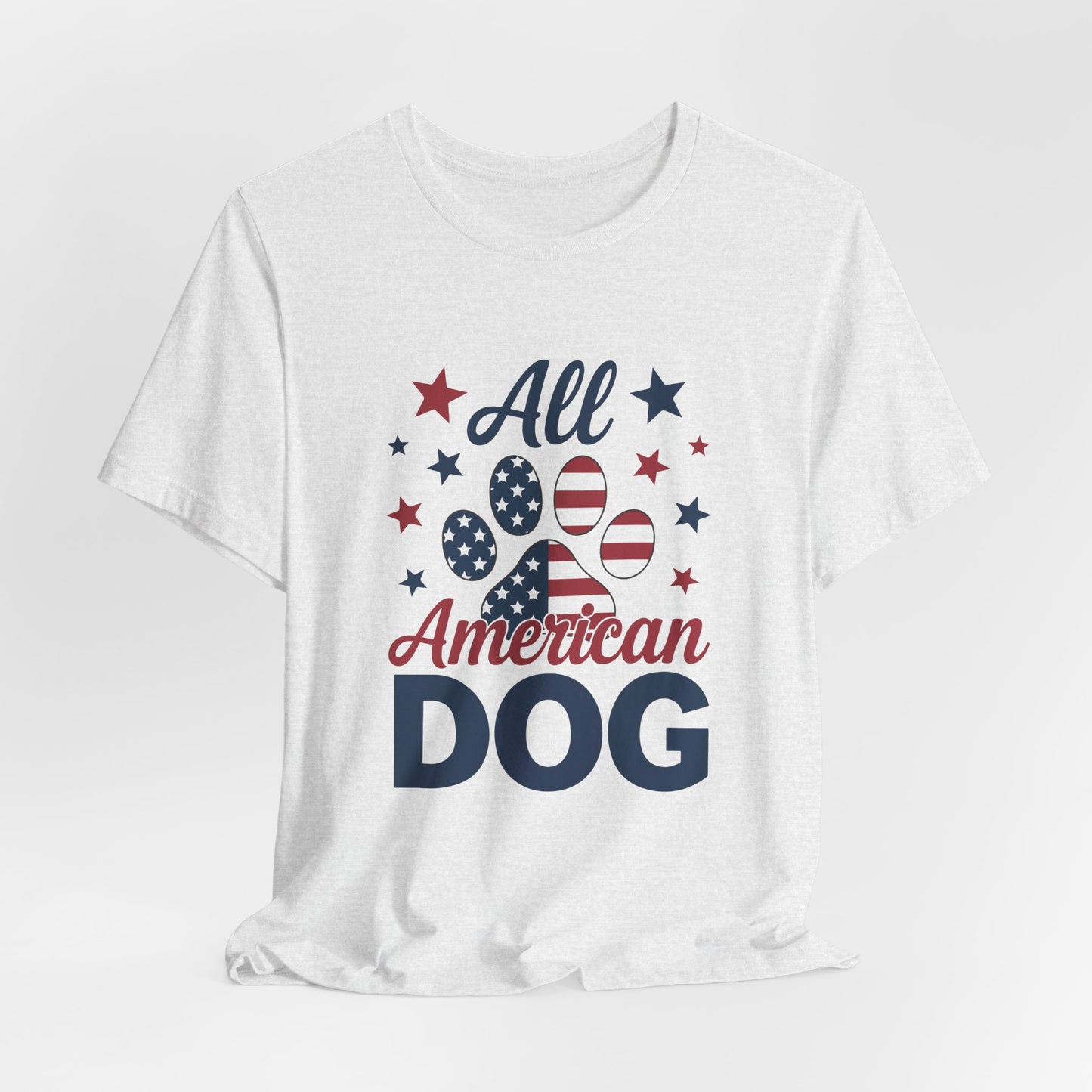 All American Dog Tee – Patriotic Paw Pride