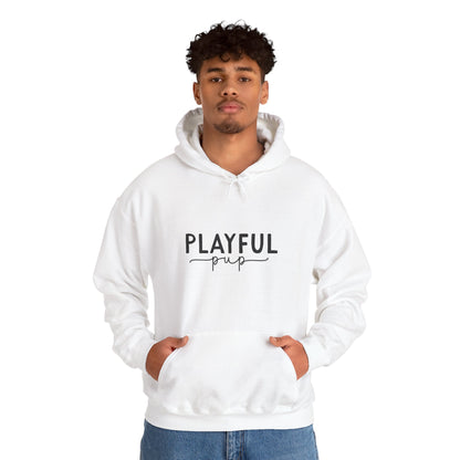 Playful Pup Unisex Hoodie | Minimalist Aesthetic Dog Gift