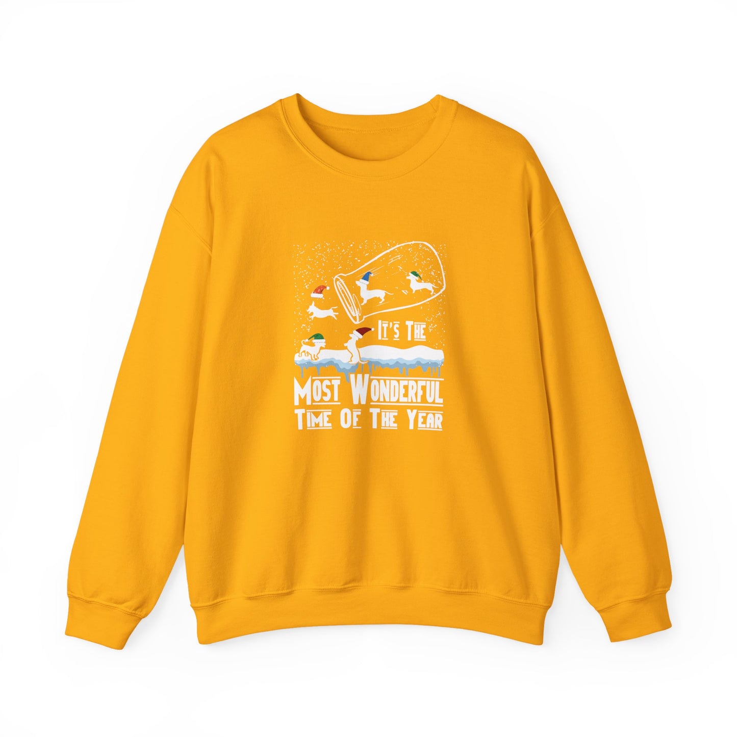 Dachshund Snow Globe Sweatshirt | Wonderful Wiener Time