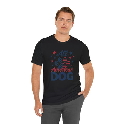 All American Dog Tee – Patriotic Paw Pride