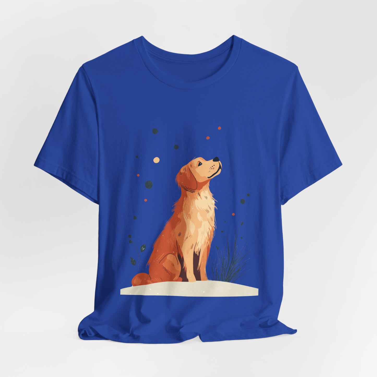 Golden Gaze – Unisex Dog Art T-Shirt
