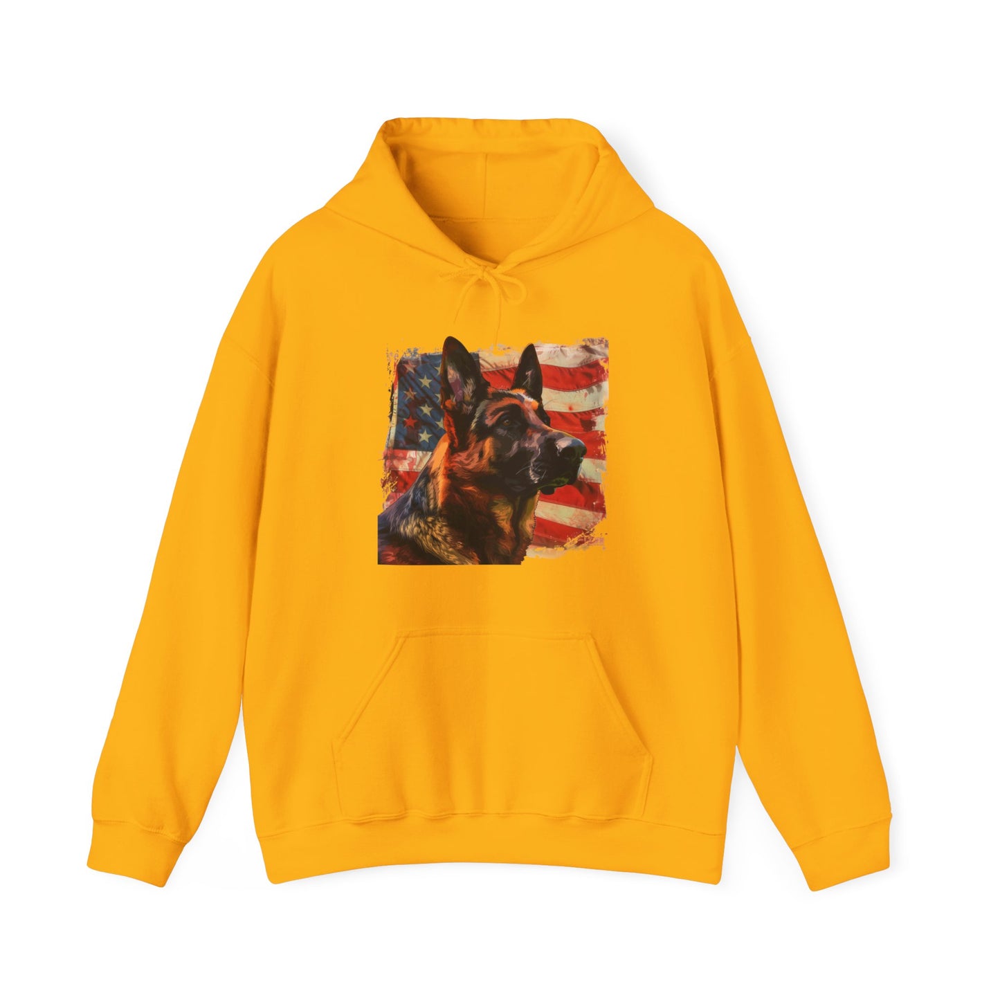 German Shepherd Patriotic Unisex Hoodie