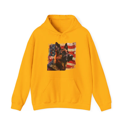 German Shepherd Patriotic Unisex Hoodie