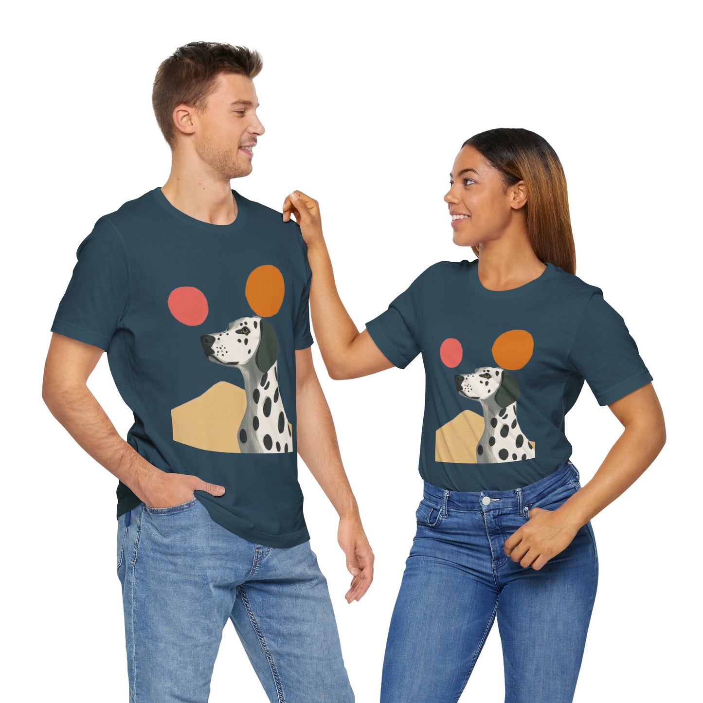 Dalmatian Desert Sun Minimalist Unisex Tee