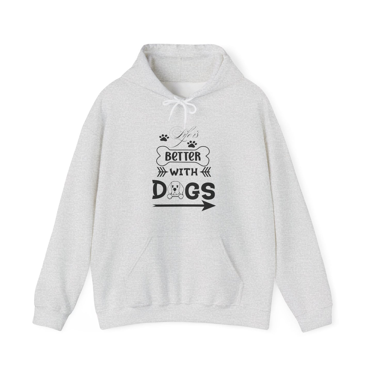 Life Is Better With Dogs - Pet Lover Unisex Hoodie