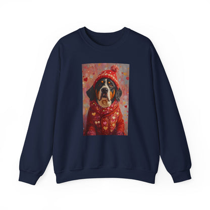 Bernese Love Sweatshirt | Valentine's Dog Sweater Art