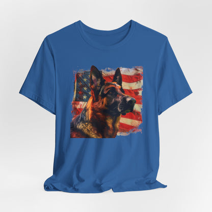 German Shepherd Patriotic Unisex T-Shirt