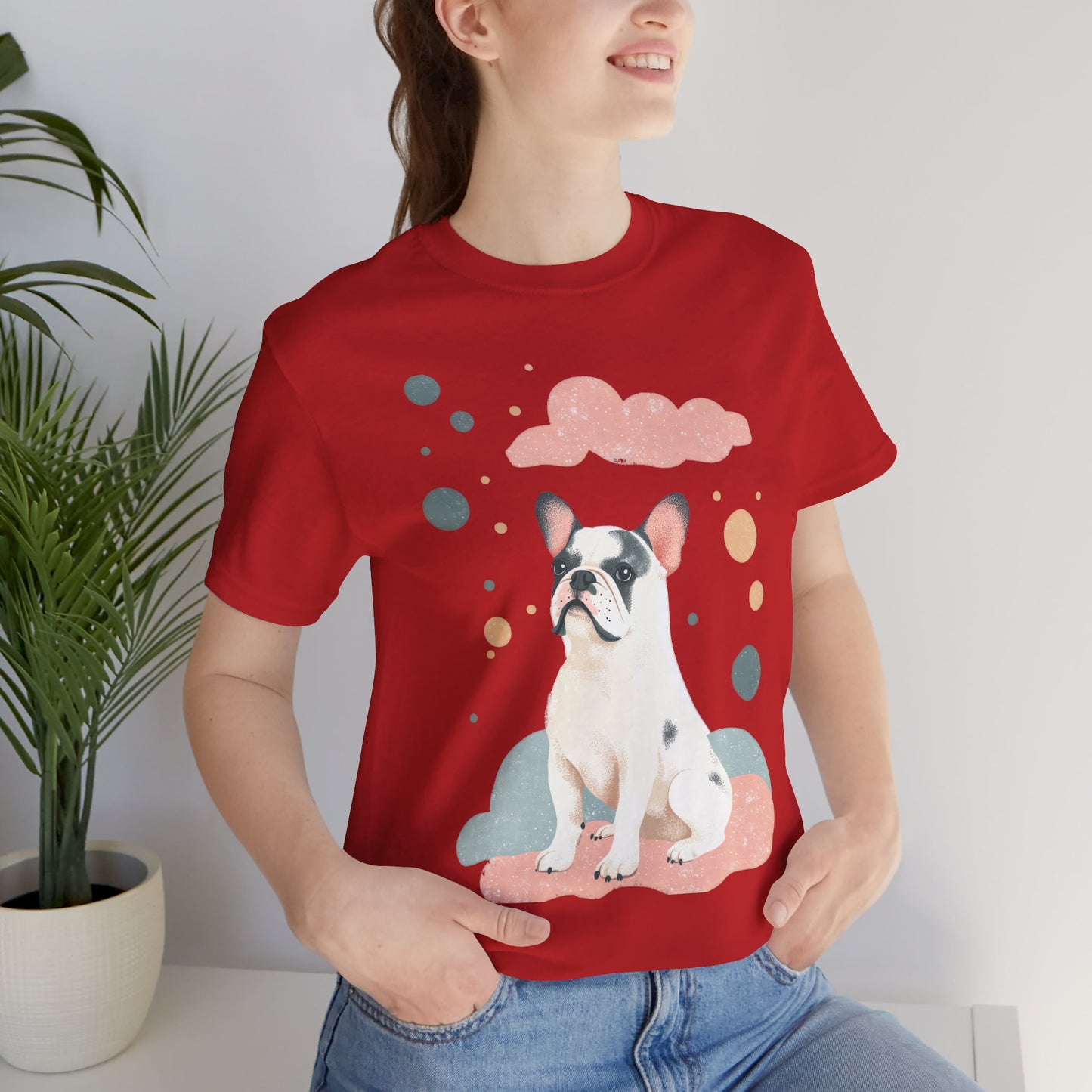 Dreamy Bulldog Skies – Unisex T-Shirt