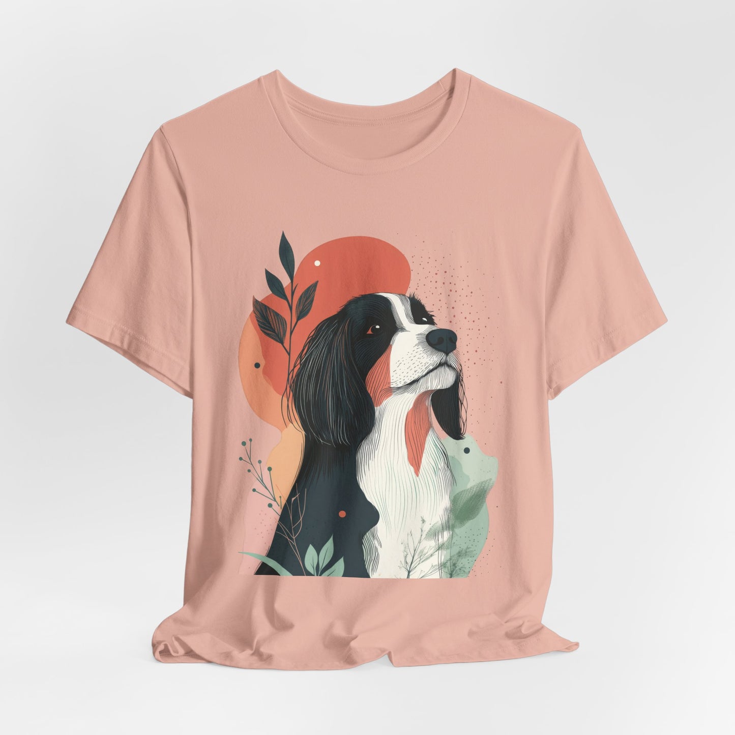 Abstract Bearded Collie Minimalist Unisex Tee