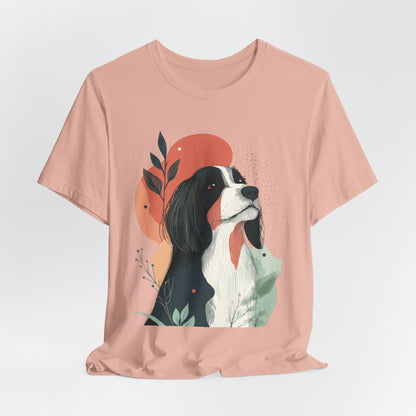 Abstract Bearded Collie Minimalist Unisex Tee