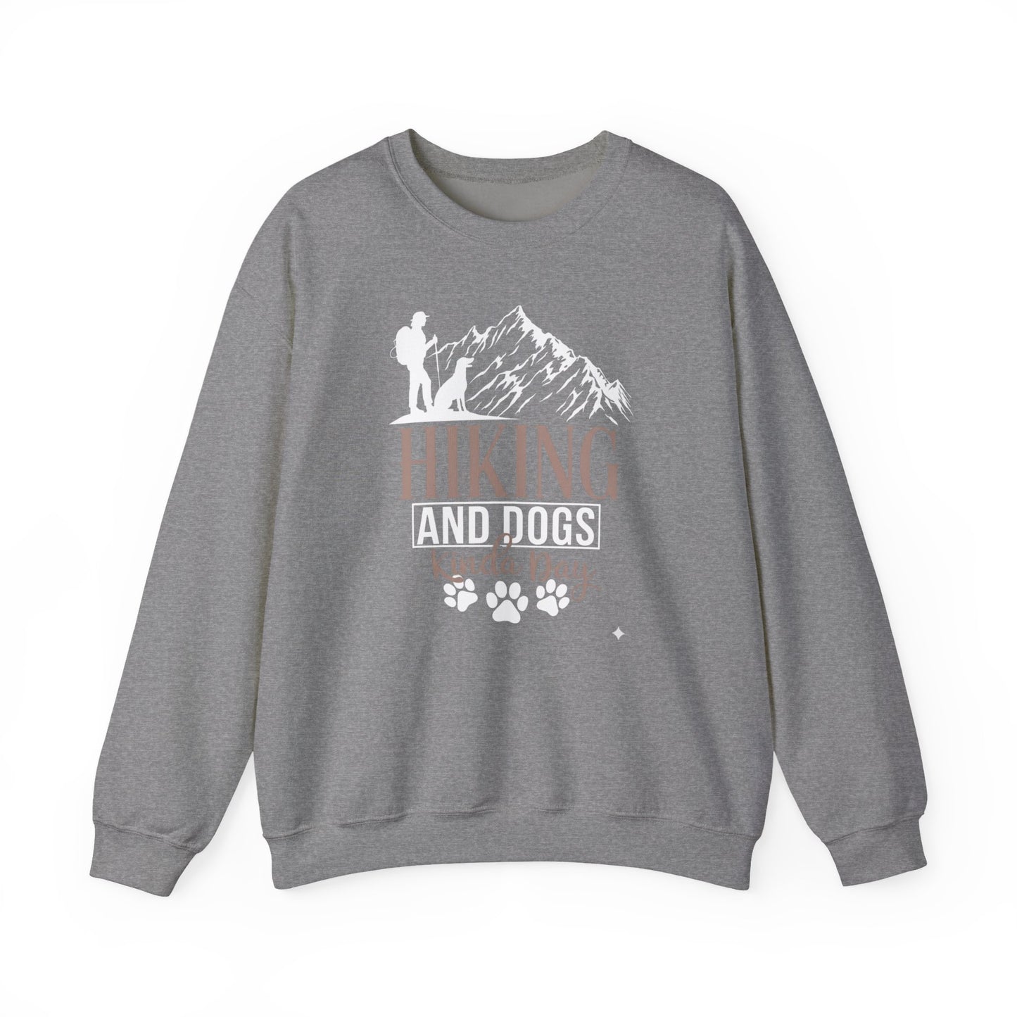Hiking and Dogs Kinda Day Unisex Sweatshirt