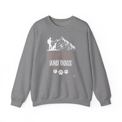 Hiking and Dogs Kinda Day Unisex Sweatshirt