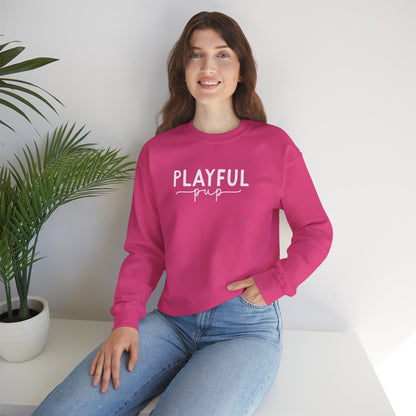Playful Pup Unisex Sweatshirt | Minimalist Aesthetic Dog Gift