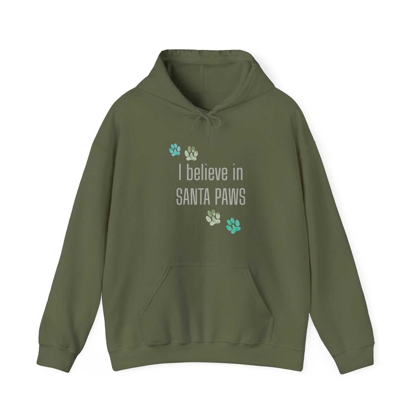 I Believe in Santa Paws Unisex Dog Lover Hoodie