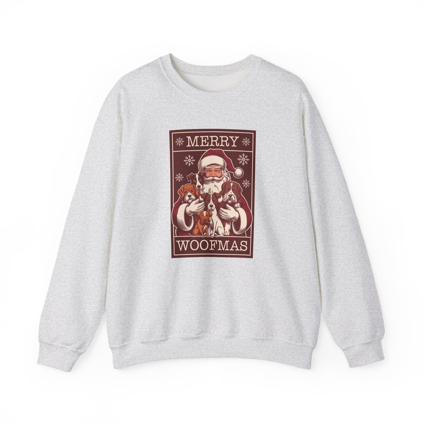 Merry Woofmas Santa Dog Unisex Christmas Sweatshirt