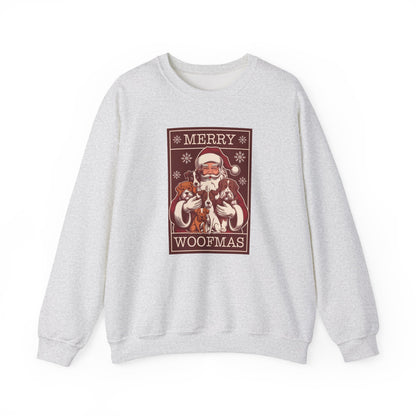 Merry Woofmas Santa Dog Unisex Christmas Sweatshirt
