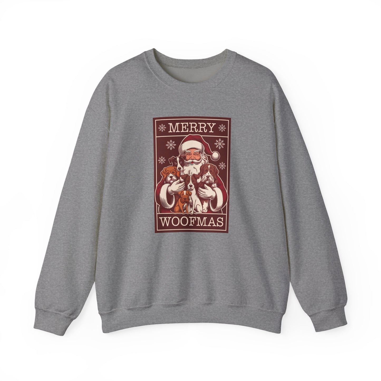 Merry Woofmas Santa Dog Unisex Christmas Sweatshirt