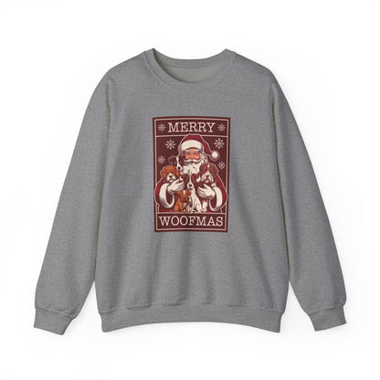 Merry Woofmas Santa Dog Unisex Christmas Sweatshirt