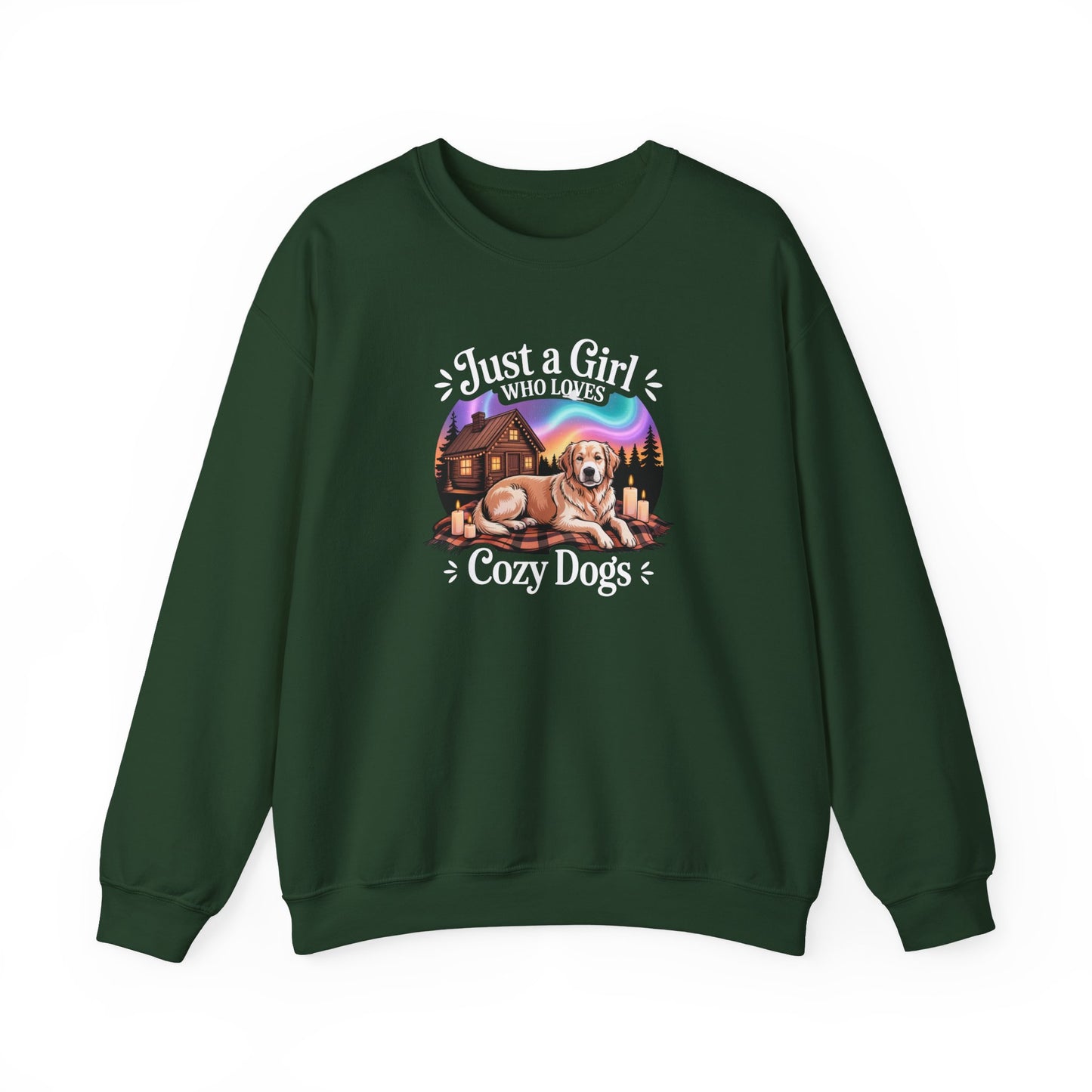 Cozy Dog Girl Sweatshirt | Golden Retriever Lover Gift