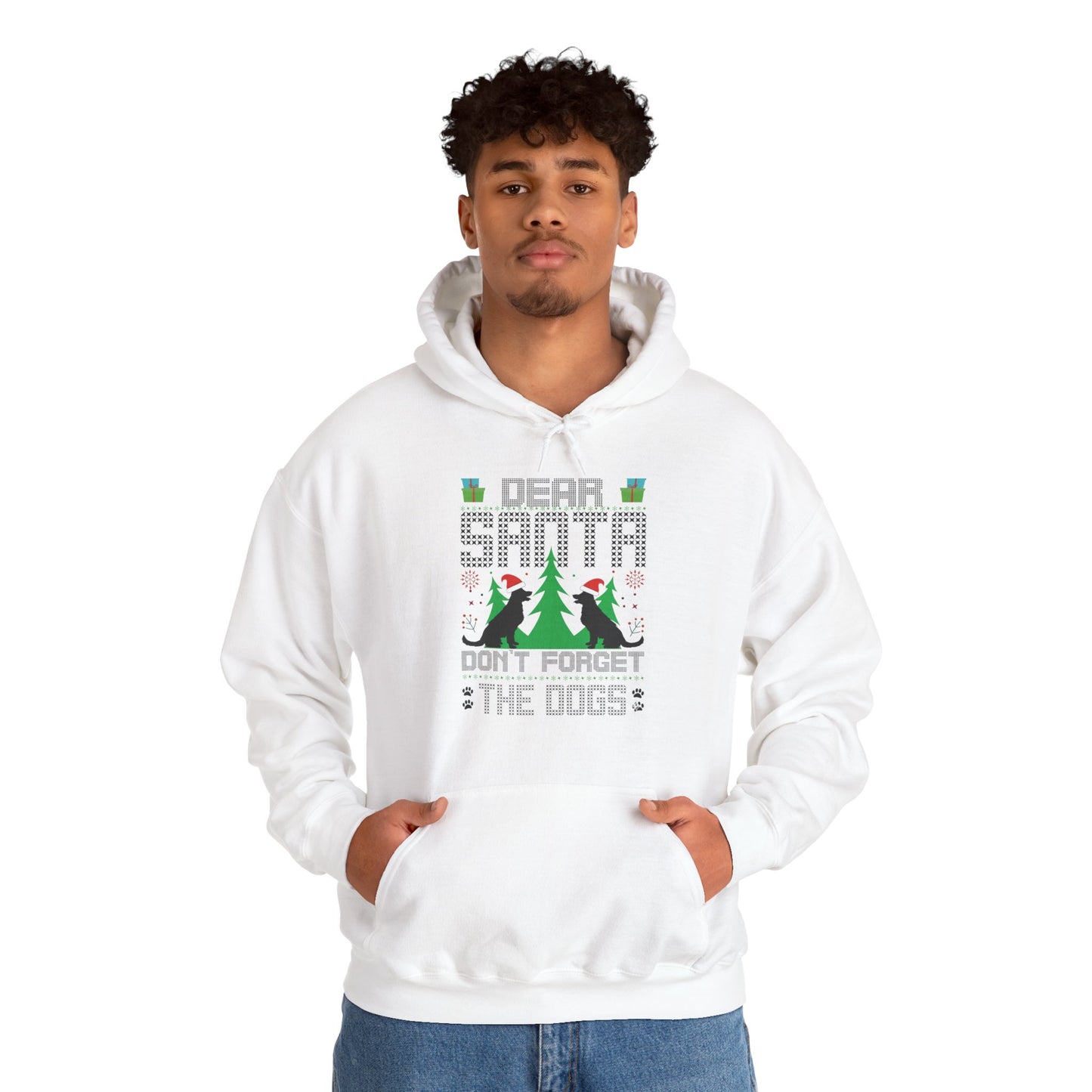 Dear Santa Don't Forget the Dogs – Unisex Holiday Hoodie