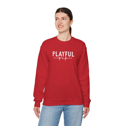 Playful Pup Unisex Sweatshirt | Minimalist Aesthetic Dog Gift