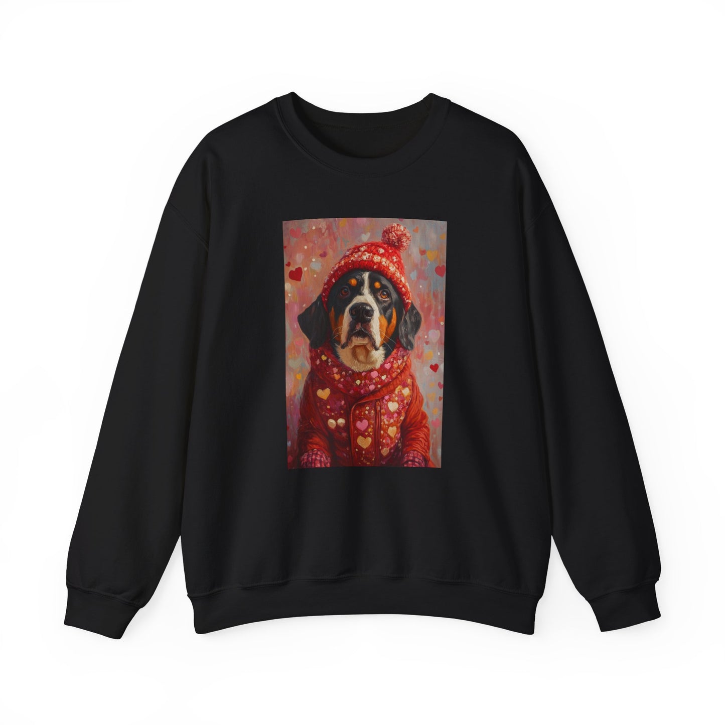 Bernese Love Sweatshirt | Valentine's Dog Sweater Art