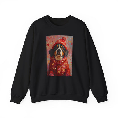 Bernese Love Sweatshirt | Valentine's Dog Sweater Art