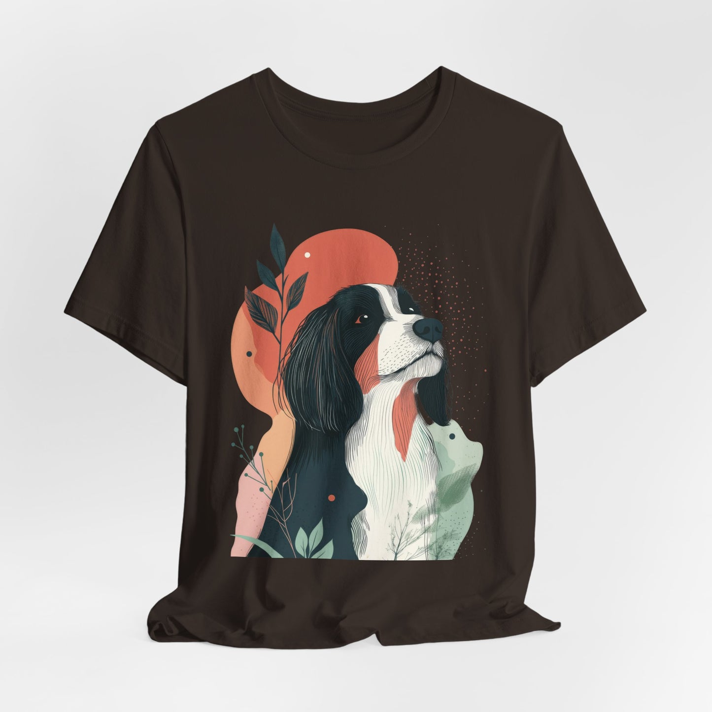 Abstract Bearded Collie Minimalist Unisex Tee