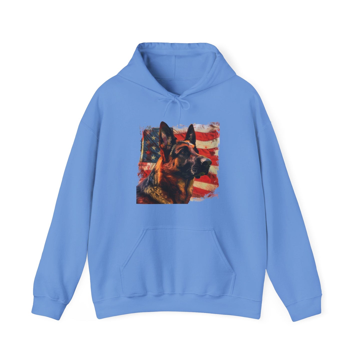 German Shepherd Patriotic Unisex Hoodie