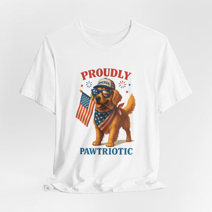 Proudly Pawtriotic Dog – Unisex Patriotic T-Shirt