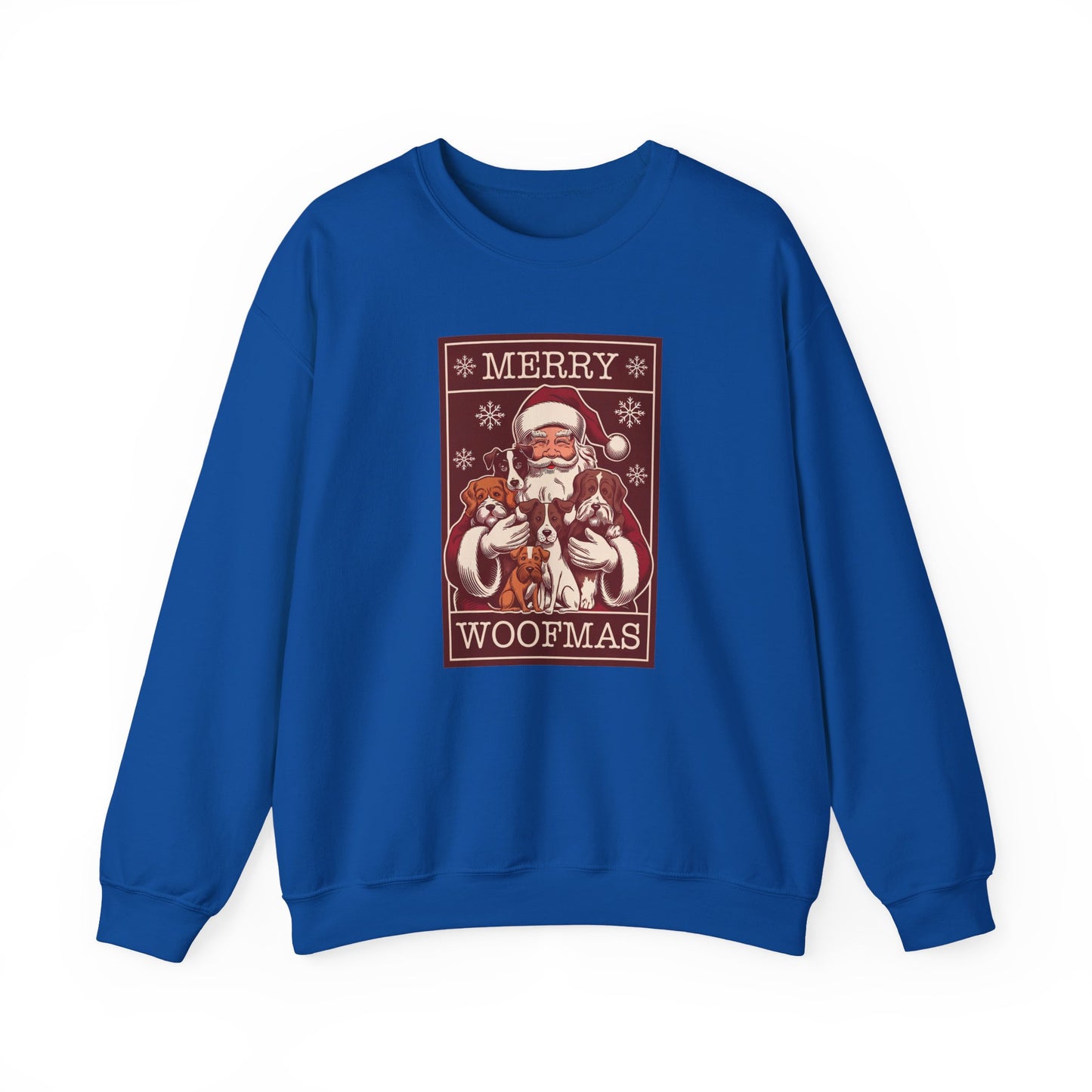 Merry Woofmas Santa Dog Unisex Christmas Sweatshirt