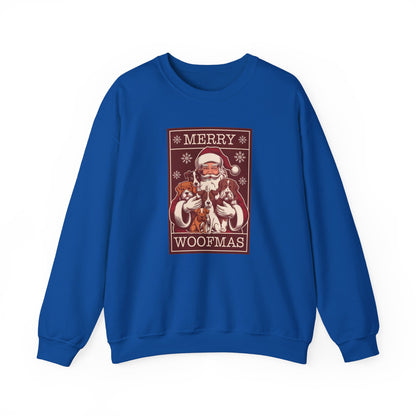Merry Woofmas Santa Dog Unisex Christmas Sweatshirt
