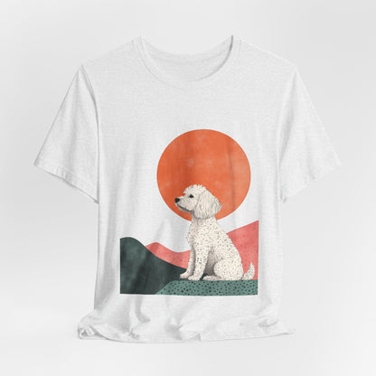 Cockapoo Minimalist Sunset Unisex Tee