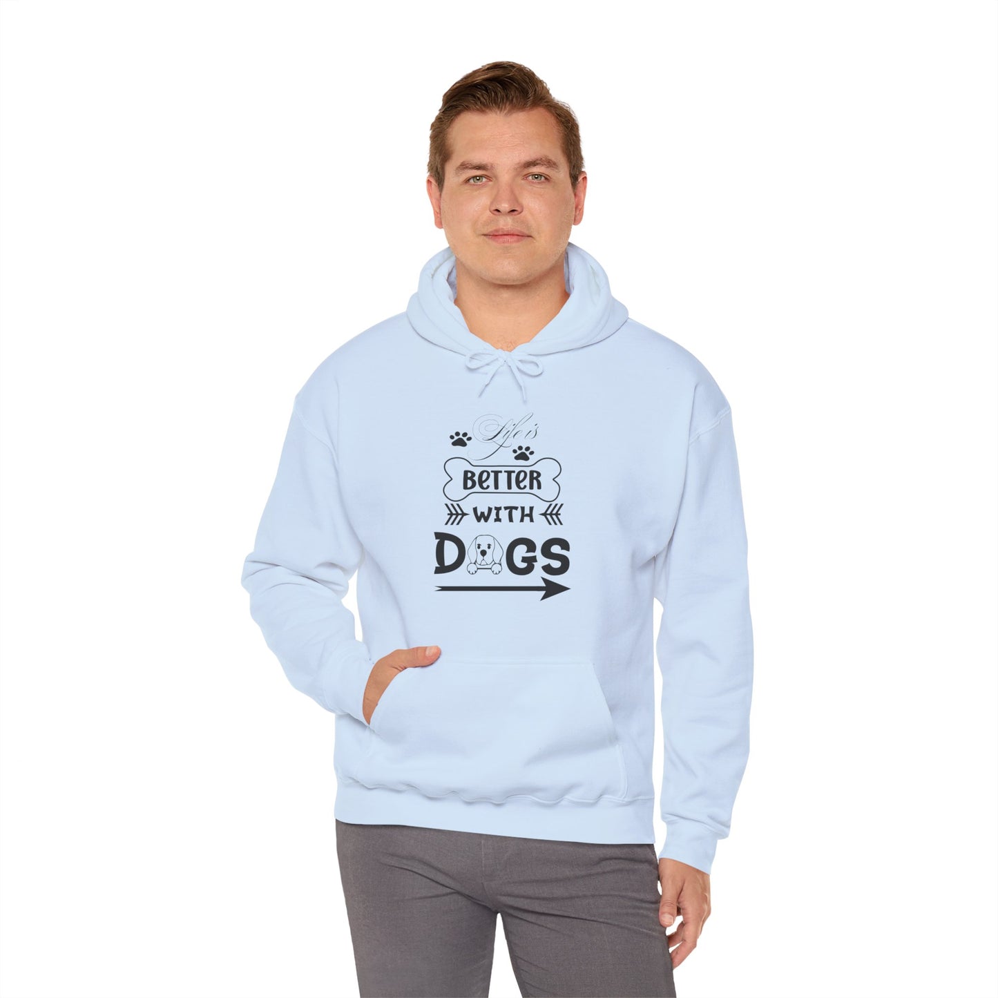 Life Is Better With Dogs - Pet Lover Unisex Hoodie