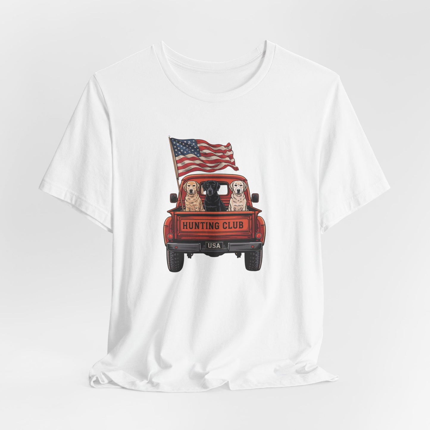 "Hunting Club USA – Vintage Truck & Lab Trio Tee"