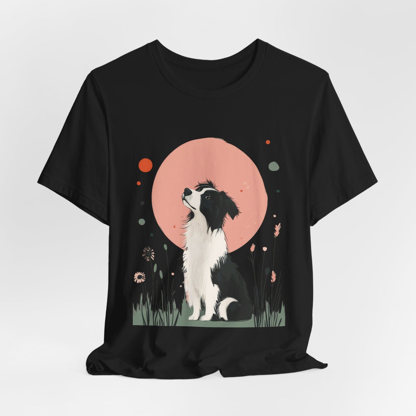 Dreamy Australian Shepherd Minimalist Unisex Tee