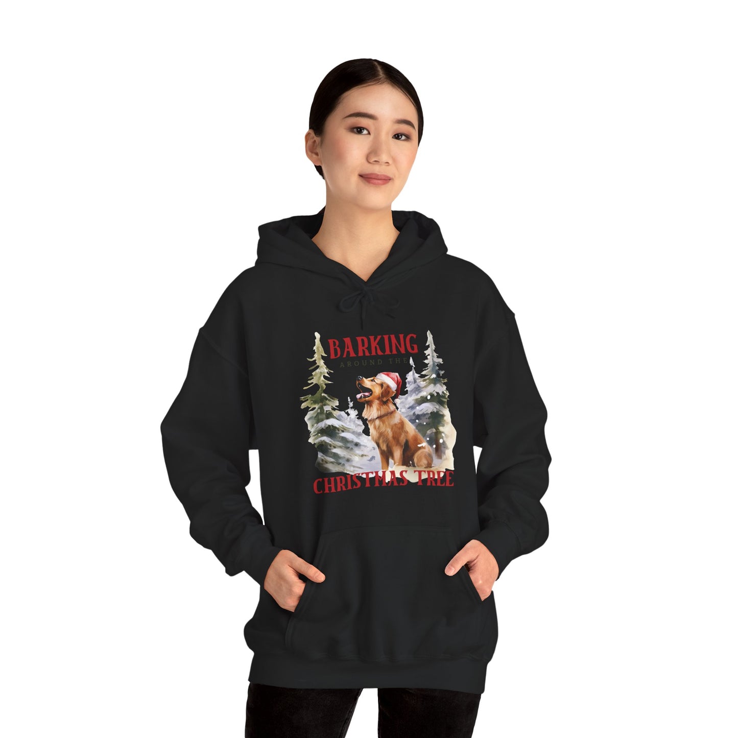 Barking Around the Christmas Tree Hoodie
