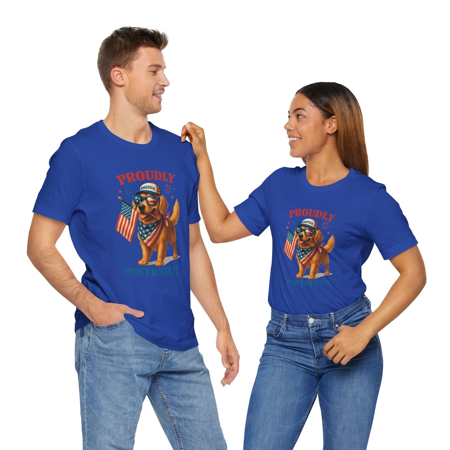 Proudly Pawtriotic Dog – Unisex Patriotic T-Shirt