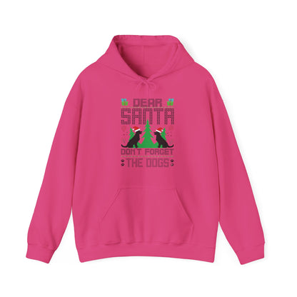 Dear Santa Don't Forget the Dogs – Unisex Holiday Hoodie