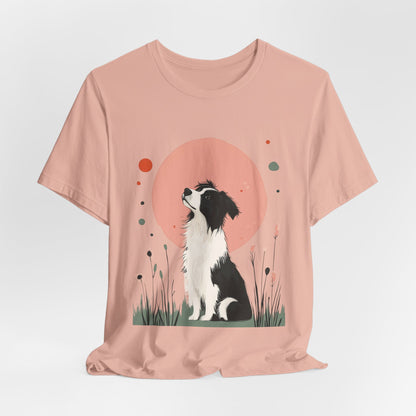 Dreamy Australian Shepherd Minimalist Unisex Tee