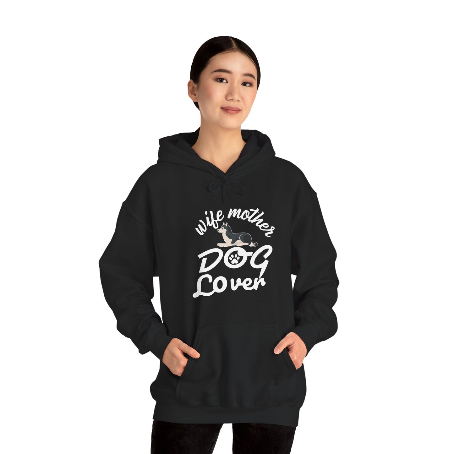 Wife Mother Dog Lover Hoodie | Woman's Dog Mom Life