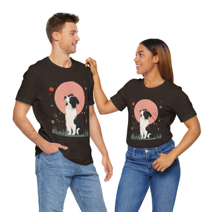 Dreamy Australian Shepherd Minimalist Unisex Tee